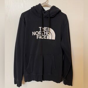 The North Face Men's Black Hoodie with White Logo